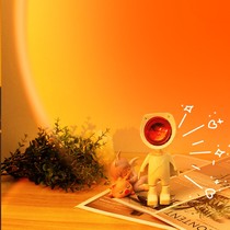 Astronaut sunset sunset light atmosphere light sunset sense night light bedroom good things desktop light robot gift