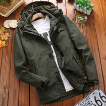 2019 new mens jacket mens spring autumn loose outdoor climbing outdoor single-layer submachine clothing mens clothing