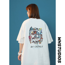 Big code short sleeve T-shirt woman 2022 new half sleeve design sensation Little crowdsourced mm loose Korean version 50% sleeves 200 catty
