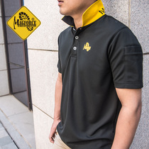 MAGFORT MAGhose casual turning polo shirt C0116 male summer pure color big code speed dry half sleeve T-shirt