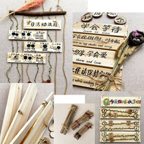 Kindergarten wall themed decoration class Convention Circular Diy wooden planken graffiti area conventional ceiling