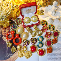 Western medieval Dong Vintage imported goods Jewelry Reworked Gilded Magnificent Palace small crowdless earthless Dear clip