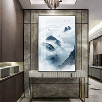 Yunzan majestic Crystal porcelain decoration hanging painting living room study porch corridor aisle new Chinese framed mural