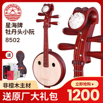 Xinghai Brand 8502 Peony Head Xiao Ruan Qin Round Kong African Rosewood Grade Performance Beijing National Musical Instrument Factory