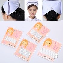 Nurse Cap Fixed Clip White Lined Pink Bb Clip Short Hairpin Hair Clip Side Rear Brain Spoon Big hair Multi