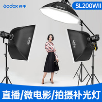 Shen Niu photography SL200W three-light suit sun light LED constant light childrens fill light photography video soft light