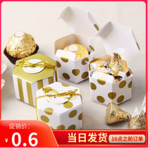 4-color hex mini hand-made biscuit box candy box chocolate West spot box