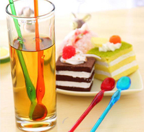 Japan can be beautiful acrylic cute stirring stick handheld powdered milk stirring stick coffee stirring stick long spoon stirring spoon
