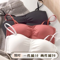 Nayay sauce without shoulder strap lingerie woman bra fixed shell cup non-slip girl with invisible and scarred bra two to wear