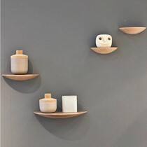 Bar coffee bar restaurant wall decoration wall shelf solid wood hanging wall living room wall decoration creative storage rack