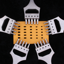 Strap flat punch 6 5 spacing 5 holes Strap punch sharp tool Multi-specification handmade leather DIY tools