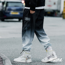 Trend view CONKLAB spring and summer gradient color long pants loose hip-hop men and women sports casual drawstring pants