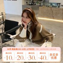 Summer home 2022 Early spring loaded with new high collar Thickened Retro Day Sweater Womens Lazy Wind Design Feel Outside