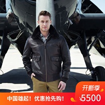 American ORIGIN COCKPIT G1 Air Force bomber flight leather jacket first layer cowhide leather leather men