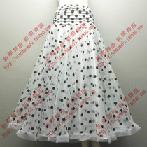 2019 New Wave Dot Morden Dance Dress New Tide Dance Dress Ballroom Ballroom Latin Dance Half Body Dress D08618