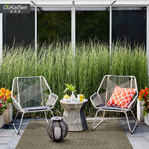 Leisure vine chair tea few pieces of outdoor courtyard table and chair combination balcony single-person Tentengji Tongyu Outdoor furniture