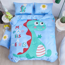 Baby cotton quilt cartoon four-piece set cotton large print bed sheet quilt cover bed sheet Childrens bedding set