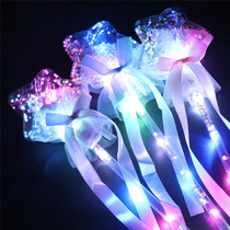 Explosive LED lights starry sky fairy sticks night market push gift stalls small goods glowing wave ball magic wand