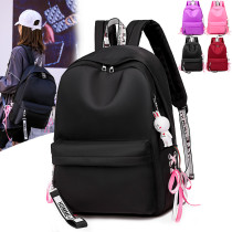 Middle school student bag female Korean version of Junior High School High School students simple Joker large capacity backpack leisure travel backpack