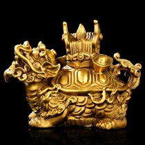 Copper Fengyi Ronggui ornaments secret method nine turns Tiande Shengding Dragon tortoise mascot furnishings home accessories