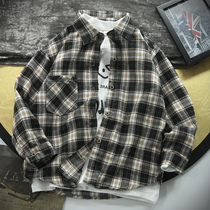 Boys shirt 2022 Spring and Autumn New Mode of Big Sleeve Sleeve Sleeve Shirt Boy Han - Ed Spring Costume Clothing Wave