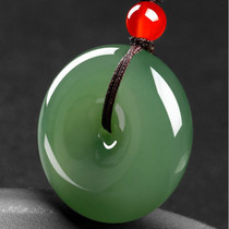 Dongling jade Ping An buckle jade pendant male and female section A goods Shunfeng old pit deep new powder welfare purchase