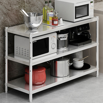 Three-Story 90-height stainless steel kitchen rack oven microwave oven shelf floor multi-layer storage rack storage rack