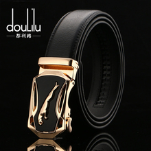 豹子皮带男士真皮自动扣中青年商务