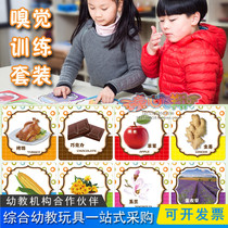 Children feel integrated training equipment Early childhood science experimental teaching aids Childrens olfactory training boards taste realistic