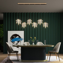 Complex chandelier large living room hotel manager stairwell Villa light luxury Creative Art personality restaurant lamps Maple Leaf