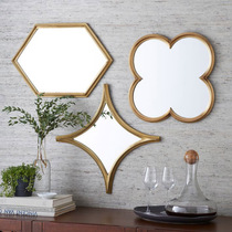 European luxury creative art entrance decorative mirror Simple modern living room background wall hanging mirror combination mirror spot