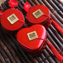 Wedding creative Chinese candy box iron box wedding supplies candy box wedding candy box Chinese wind iron box