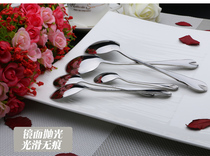 Stainless steel spoon adult household meal spoon spoon spoon spoon spoon spoon dessert spoon main meal spoon 5 sets