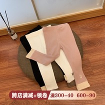 Baby leggings girls 2021 new spring and autumn foreign trousers children Korean version of Joker little girl wear pants