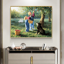 New products Fun Cross Stitch 2022 Modern figures American Xuanguan Vertical version Living room Living room Restaurant Bedroom Line Embroidery