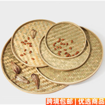 Handmade bamboo weaving household bamboo sieve dustpan tea sieve bamboo products