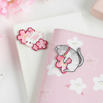 Sakura tree embroidery cloth stickers under the cherry blossom tree dog clothes patch hole stickers hand bag cute cloth paste self-stick