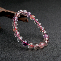 Crystal coffee natural crystal bracelet super seven purple hair crystal bracelet female