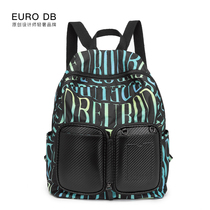 EURO db genuine leather double shoulder bag woman 2022 new college student Bag Casual Backpack Single Shoulder Portable Containing Bag