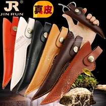Leather hairdressing scissors cover professional soft cowhide leather scissors leather case extended and enlarged high-end haircut scissors bag box