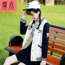  2020 spring and autumn new girl middle school student autumn female Korean slim baseball suit jacket junior high school and high school sweater