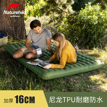 Naturehike obsessed TPU padded double inflatable cushion outdoor tent sleeping mat camping floor mat moisture proof mat
