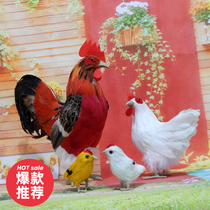Simulation hen animal egg model feather Poultry toys Crafts supermarket Meichen props decoration