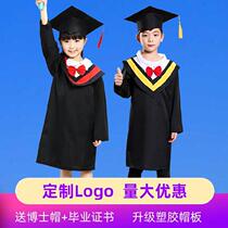 Personality summer chorus Graduation photo Primary school students group photo Class children Dr suit Toban hat photography suit