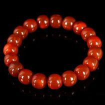 47 96g 11 5-12mm Wassi fine-woven South Red Agate Old Bead Bracelet Bracelet