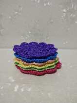 Hand-woven crochet coaster Creative Bowl mat coaster finished heat insulation handmade class coasters Lei silk coaster