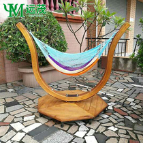 Yuanmao anticorrosive wood swing outdoor courtyard solid wood rocking chair swing outdoor Villa hanging chair double rocking chair