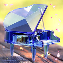 Creative diy custom crystal piano music box Music Box Music Box birthday gift wedding Valentines Day to send girls and children