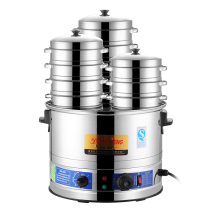 Small Cage Steamed Pot Commercial Gas Gas Gas Breakfast shop with steam-cage Steamed Ladle Oven Commercial Steamed Stuffed Buns steamed buns C