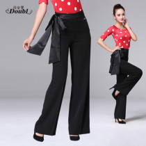 Ms. Dan Ballo Latin Dance Pants Ballroom Dance Square Dance Pants Modern Dance Practice Dance Practice Dance Pants Lace-up Dance Pants